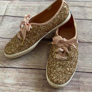 •Kate Spade / Keds• New York glitter sneakers